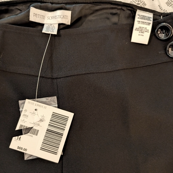NEW With Tags Women's Black Dress Pants - Picture 2 of 3